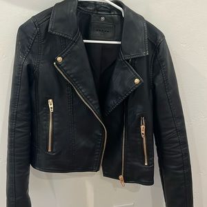 blank nyc leather jacket in black ⚡️